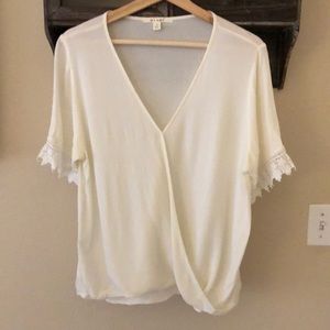 Ivory Cross Blouse